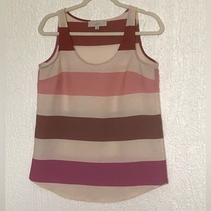 Striped sleeveless blouse by Loft